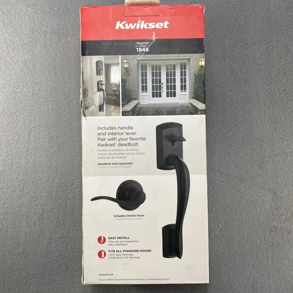 Kwikset Avalon Venetian Bronze Handle With‎ Tustin Right Left-Handed Levers